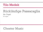 MEDEK TILO RUCKLAUFIGE PASSACAGLIA ORGAN