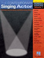 CNTMP SINGING ACTOR WOM ED REV VOL 1