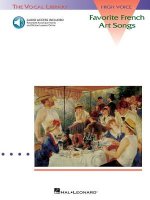 Favorite French Art Songs High Voice