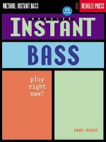 INSTANT BASS GTR BKCD BERKLEE PRESS