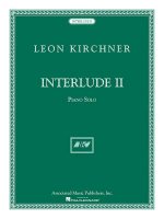 KIRCHNER INTERLUDE II PIANO SOLO