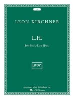 KIRCHNER LH FOR PIANO LEFT HAND