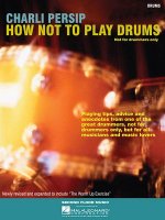 PERSIP HOW NOT TO PLAY DRUMS BK