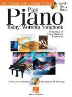 PLAY PIANO TODAY WORSHIP SNGBK BKCD