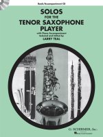 SOLOS TSAX PLAYER TEAL TSAX BKCD