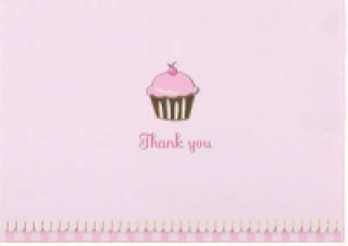 Thank You Notes Cupcake