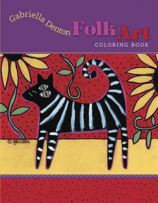 Gabriella Denton Folk Art Colouring Book