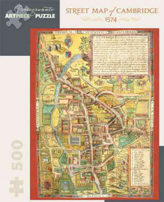 Street Map of Cambridge 500-Piece Jigsaw Puzzle