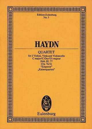 STRING QUARTET C MAJOR EMPEROR OP 763 HO