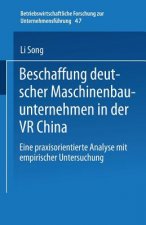 Beschaffung Deutscher Maschinenbauunternehmen in Der VR China