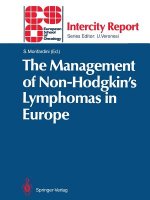Management of Non-Hodgkin's Lymphomas in Europe