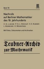 Nachrufe Auf Berliner Mathematiker Des 19. Jahrhunderts