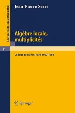 Algebre Locale Multiplicites : Cours Au College D