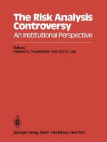 Risk Analysis Controversy