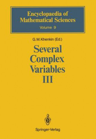 Several Complex Variables III