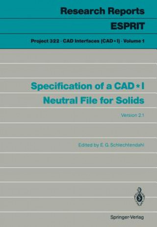 Specification of a CAD*I Neutral File for Solids