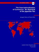 Occasional Paper/International Monetary Fund No. 90; The Internationalization of Currencies