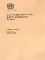 Report of the United Nations High Commissioner for Refugees