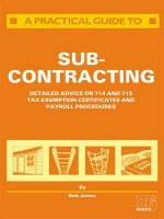 Practical Guide to Subcontracting
