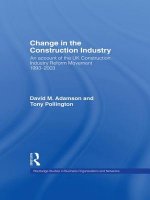 Change in the Construction Industry