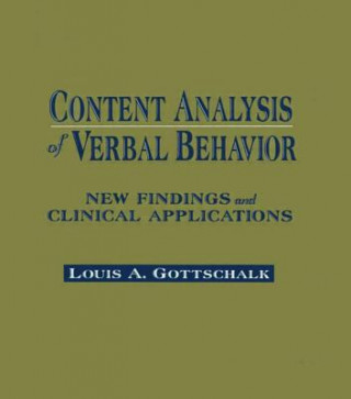 Content Analysis of Verbal Behavior