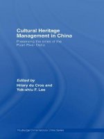 Cultural Heritage Management in China