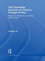 Domestic Sources of China's Foreign Policy