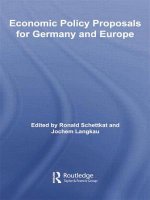 Economic Policy Proposals for Germany and Europe