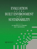 Evaluation of the Built Environment for Sustainability
