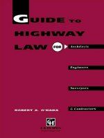Guide to Highway Law for Architects, Engineers, Surveyors and Contractors