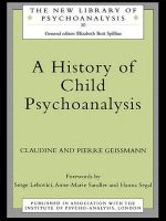 History of Child Psychoanalysis