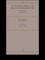 Twickenham Edition of the Poems of Alexander Pope