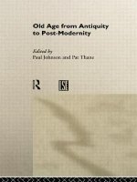 Old Age from Antiquity to Post-Modernity