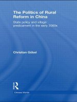 Politics of Rural Reform in China