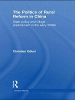 Politics of Rural Reform in China