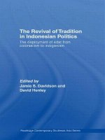 Revival of Tradition in Indonesian Politics