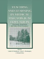 Teaching and Learning in Medical and Surgical Education
