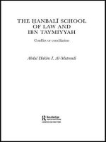 Hanbali School of Law and Ibn Taymiyyah