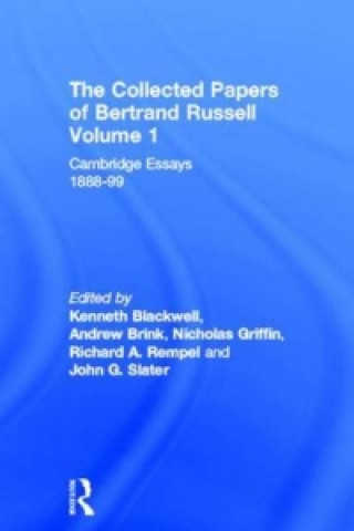 Collected Papers of Bertrand Russell, Volume 1