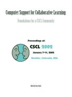 Computer Support for Collaborative Learning