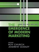 Emergence of Modern Marketing