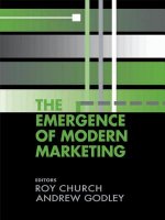 Emergence of Modern Marketing