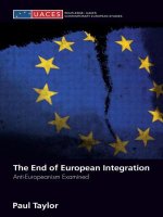 End of European Integration