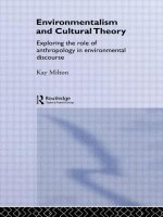 Environmentalism and Cultural Theory