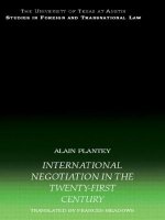 International Negotiation in the Twenty-First Century