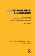 Judeo-Romance Linguistics (RLE Linguistics E: Indo-European Linguistics)