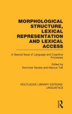 Morphological Structure, Lexical Representation and Lexical Access (RLE Linguistics C: Applied Linguistics)