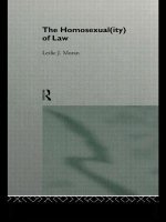 Homosexual(ity) of law