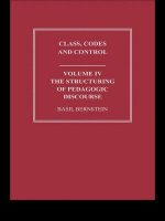 Structuring of Pedagogic Discourse