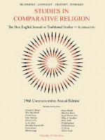 STUDIES IN COMPARITIVE RELIGION 1968 COMMEMORATIVE ANNUAL EDITION